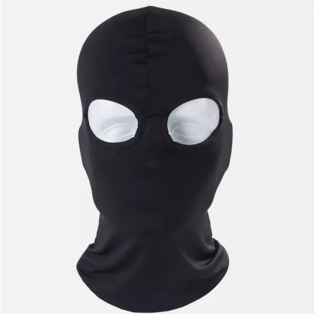 Ultra Thin 2 Holes Full Face Mask Balaclava Windproof Breathable Sports Cap US